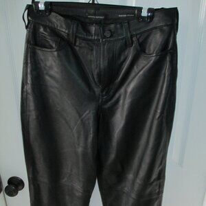 Banana Republic cropped leather pants